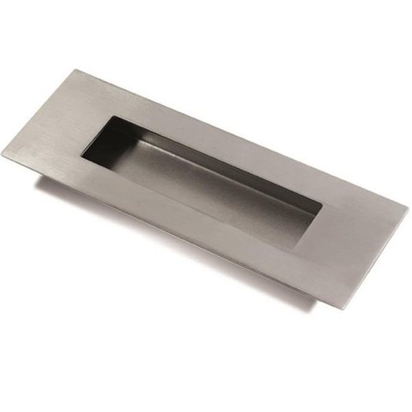 Jako Jako 102 mm Rectangular Flush Pull; Satin US32D - 630 Stainless Steel WFH204C